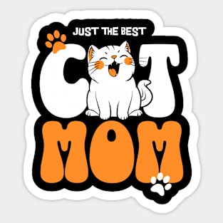 Best Cat Mom Sticker